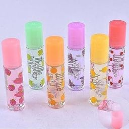 GLAMEZONE Transparent Moisturizing Fruity Roll On Lip Oil Fruit Fruit (Pack of: 6, 21.6 g)-48