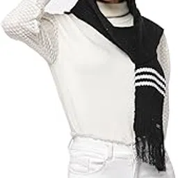 513 Men Acrylic Woolen Attached Cap Casual Warm Winter Wear Muffler Scarf Stole-picture-5