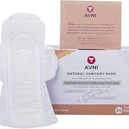 Avni - Natural Cotton Sanitary Pads with Disposal Bags | Pack of 24 | Large 280MM | Ultra-Thin Rash Free Pads for Women | Suitable for Normal-Sensitive Skin | Wide Wings & with Hip Guards-image-39
