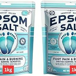 Fast Acting Pure Epsom Salt for Pain Relief and Relaxation, 2 kg Value Pack, Pharmaceutical-Grade Magnesium Sulphate-8