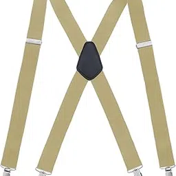yashidun Men's Adjustable X Shaped Back Suspenders with 4 Clips-picture-5