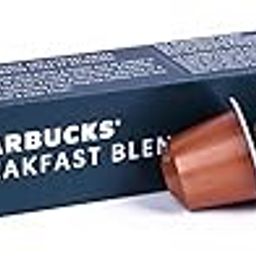 STARBUCKS Breakfast Blend Coffee Pods (10 Capsules) | Bright Dark Roast | Nespresso Compatible | Single Serve-image-91