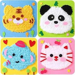 GODSDWARES 2Pcs Stitching Kit for Kids, Embroidery Kit for Beginners, Beginners Embroidery Stitch Practice Kit, Fun & Creative Craft Project for Kids(Two Random Items)-image-94