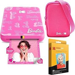 KODAK x Barbie Step Slim Wireless Instant Portable Photo Mobile Printer Barbie Starter Bundle (Signature Style)+ Barbie Deluxe Camera Case + Zink Paper (20 Sheets)-11