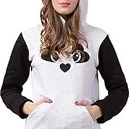 Women's Printed Sweatshirt with Hoodie-Panda Printed-for Girls and Women-image-4