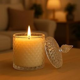 LHC Votive Candles with Holder || Smokeless Non-Scented Candle || Candles Holder with lid || Candles for Decoration || Wedding Candle 4.5" (100ml, Pack of 1)-image-88
