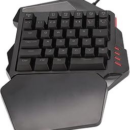 One Handed Gaming Keyboard, Ergonomic Button Layout Gaming Keypad for Vista for Win 2000 for Win XP-image-33