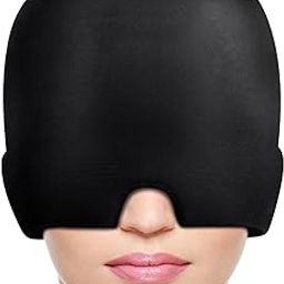 BHUMIKET MART Migraine Relief Cap for Headaches, Sinus, and Tension – Hot & Cold Therapy Gel Cap for Men & Women | Reusable Cooling Cap for Migraine Relief & Relaxation – Multicolour (1 Pc)-image-67