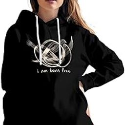 Women's Hoodie | Cotton Rich | Globally Certified Fabric | Super Soft & Warm | Colors Dont Fade | Relaxed Fit | Born Free Design-image-49