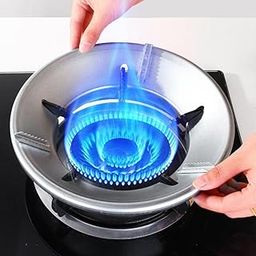KYMIO Gas Saver Stand Cooking Gas Saver Jali Ring Gas Stove Fire & Windproof Energy Saving Stand Gas Chula Stand Stove Protector (2)-image-11