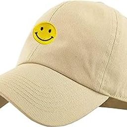 Smiley Primum Cotton Summer Classic Adjustable Unisex Outdoor Activites Sports Embroidered Cricket Cap-image-15