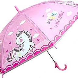 Kids Clear Bubble Umbrella, 70 Cm Dome, Automatic Open, Easy-Grip Handle, Transparent Umbrella for Boys and Girls-37