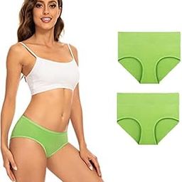 Women Cotton Hipster Underwear Full Coverage Breathable Panty Girls Brief Hipster Panties Combos for Women - (Pack of 2) - Multicolor G3-image-25