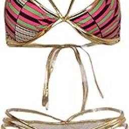 Women's Swimwear Bathing Suit Triangle Swimsuit Bandage Bikini Beachwear L-image-33