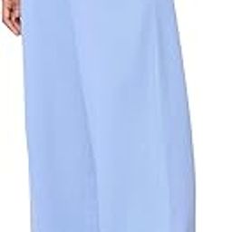 Flared Joggers: Powder Blue Women and Girls Pull On Solid Cotton Flared Joggers-image-18