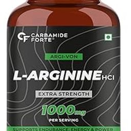 Carbamide Forte L-Arginine, Creatine 1000mg Supplement for Adults Per Serving -Veg Capsules 120 Count-3