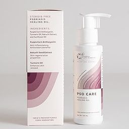 PURPLE LIFE SCIENCES Psocare Psoriasis Oil - Natural Formula for Psoriasis, Eczema, Dermatitis; Itchy, Dry, Red Skin Relief with Purple Corn, Turmeric, Bakuchi Extracts Free from Steroids & Harsh Chemicals (100ml, Pack of 1)-image-51