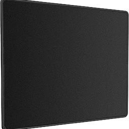 RiaTech (250mm x 210mm x 2mm Speed Type Mouse Pad with Antifray Stitched Embroidery Edges, Non-Slip Rubber Base Mousepad for Laptop PC - Black with Black Border-27