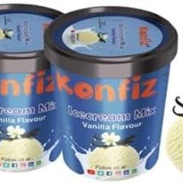 KONFIZ Vanilla Icecream Mix 100gms-Ice cream Mix Powder | For Tasty & Delicious Ice Cream (2 pack)-image-85