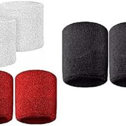Spanco 3 Pair Cotton Material Wristband for All Sports ,Gym ,Workout ,Yoga & Fitness-image-34