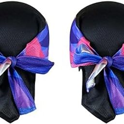 SAZ DEKOR 2 Pieces Outdoor Cycling Headwear Bike Bandana Pirate Headband Wrap Purple-picture-30