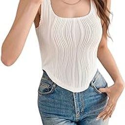Women’s Fashion Tops – Cotton Crop Tops, Loose Fit Oversized Shirts & Stylish Korean Tank Tops for Summer Wear-image-68