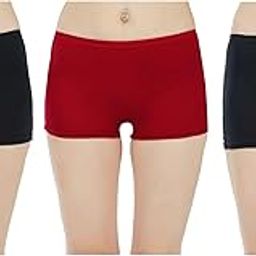 Pure Cotton Seamless Plain Solid Boyshort Panties for Women Underwear Briefs Low-Waist Boyshorts Stylish Undergarments Boy Shorts for Girls, Pack of 3-image-18