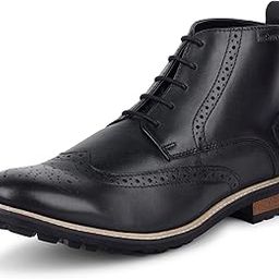 louis stitch Egyptian Crust Leather Formal Lace Up Chuka Boot for Men | Comfortable for Business, Casual, Parties-picture-3