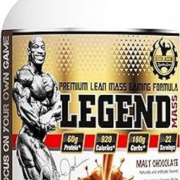 Dexter Jackson Legend Mass - Premium Lean Mass Gaining Formula | Malt Chocolate Flavor | 2722g, 6 lbs - Gain Muscle Mass Efficiently!-image-58