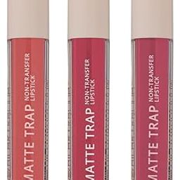 Hilary Rhoda Matte Trap Liquid Lipstick | Non-Transfer & Waterproof Lipstick | 8-Hour Long Stay | Non-Drying Formula | 5ml (Matte Trap Party Trio)-picture-53