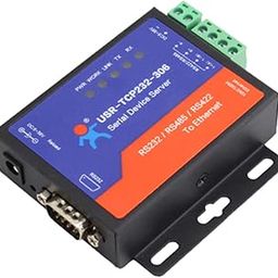Single Port RS232 RS485 RS422 Serial to Ethernet Converter DC 5V Transparent Transmission between RS232/RS485/RS422 Ethernet Serial Data Communication Device (TCP232-306 RS232/485/422 Port)-15