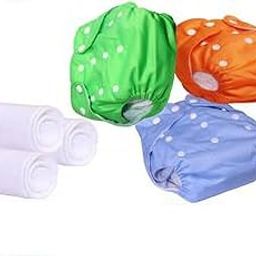Reusable Baby Cotton Cloth Diapers - Adjustable & Washable with Insert Pads| Soft, Waterproof & Eco-Friendly-11