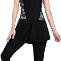 Tropicana Printed Womens one -Piece Swimwear, Half Sleeves,capricut, Swimming Costume, Two Way Stretchable Polyester Fabric, U.V.Protection. (with Out Pads)-image-15