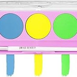 Swiss Beauty ColourPlay 5 in 1 Water Eyeliner Palette with Pigmented shades | Smudge-proof, Long lasting Matte Eyeliner with Flexi Tip Brush| Shade - Neon Party, 5g-50