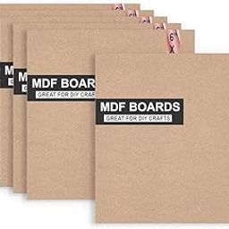 Berrybox 6x6 inch Square MDF Boards for Mandala, Lippan, Resin Art & Craft, 3mm Thick - Premium Cardboard Material for Artists, Art and Craft Students (18)-29