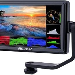 FEELWORLD FW568 5.5 inch DSLR Camera Field Monitor Video Peaking Focus Assist Small Full HD 1920x1080 IPS with 4K HDMI 8.4V DC Input Output Include Tilt Arm-image-54