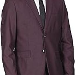 Polyester Men Dark Purple Tailored Regular Fit Single Breasted Formal Suit Business Pants Set-image-4
