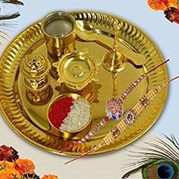 ME & YOU Beautiful Rakhi with Golden Plated Thali Set for Bhaiya/Brother/Bhai |Rakhi for Bhai| Rakhi Combo Pack for Bhaiya |Pack of 4-image-58