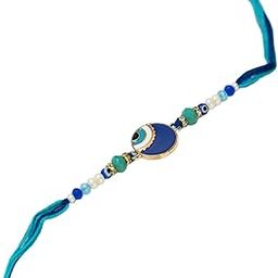 The Gift Studio Evil Eye Enamel Rakhi for Brother with Roli Chawal – Stylish & Protective Rakhi for Bhaiya/Bhai – Modern Raksha Bandhan Gift-image-11