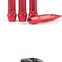 LOVMOTO 4PC Spiked Aluminum Valve Stem Caps, Heavy Duty Tire Caps Dust-Proof Air-Proof Valve Stem Covers for Cars SUVs Trucks Motorcycles Bicycles Comfortable with ALT-Roz-image-3
