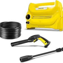KARCHER High Pressure Washer K 1 Horizontal, Car Washer, 1200 Watts Motor, max. 100 Bars, max. 300 l/h Flow Rate, Portable, Car, Bike & Home Cleaning (Yellow)-picture-15