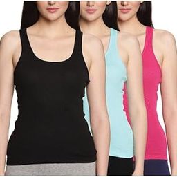 Lux Amore Women's Racerback – Premium Cotton, for Yoga & Gym Workouts(Color May Vary)-image-9