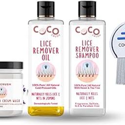 Ayurvedic Anti-Lice Treatment Bundle: Shampoo,Oil, Cream Wash and Comb | 100% Natural | Single Wash Solution | Safe for Kids | Neem, Tea Tree & Camphor Enriched (150ML)-7