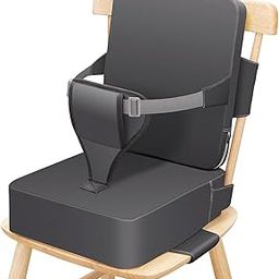 ATORSE Booster Seat for Dining Table Portable High Chair Seat Pad for Kids Children 32cmx36cmx10cm Dark Gray-image-30