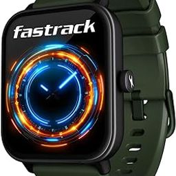 Fastrack Limitless Glide Smart Watch, Advanced UltraVU HD Display, SingleSync BT Calling, Advance Chipset, 85+ Sports Modes & Smartwatch Faces, AI Voice Assistant, 24 * 7 Health Suite, IP67 (Teal)-0