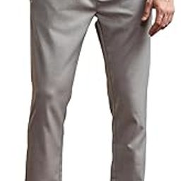 Men's Solid Slim Fit Formal Trouser with Elastic Waistband-image-22