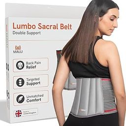 MALU HEALTHCARE Adjustable Back Support Belt for Pain Relief & Lower Back Support Lumbar Belt for Men & Women, Ideal for Daily Use, Posture Correction, and Spine Support,Aluminium-picture-27