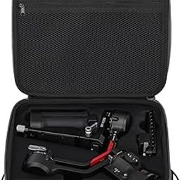 Careflection Leather RS4 Carrying Case, Storage Shoulder Bag Travel Hard Shell Box Compatible with DJI Ronin RS4 Handheld 3-Axis Gimbal Stabilizer, Multicolour-9