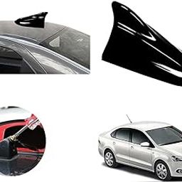 Autopearl Black Shark Fin Replacement Signal Receiver Antenna Compatiable with Volkswagen Vento-image-1