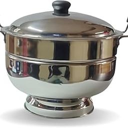 HOME HUB STAINLESS STEEL BATI COOKER WITH LID/BATI MAKER/PIZZA MAKER/CAKE MAKER - SILVER (SET OF -1 PC)-15